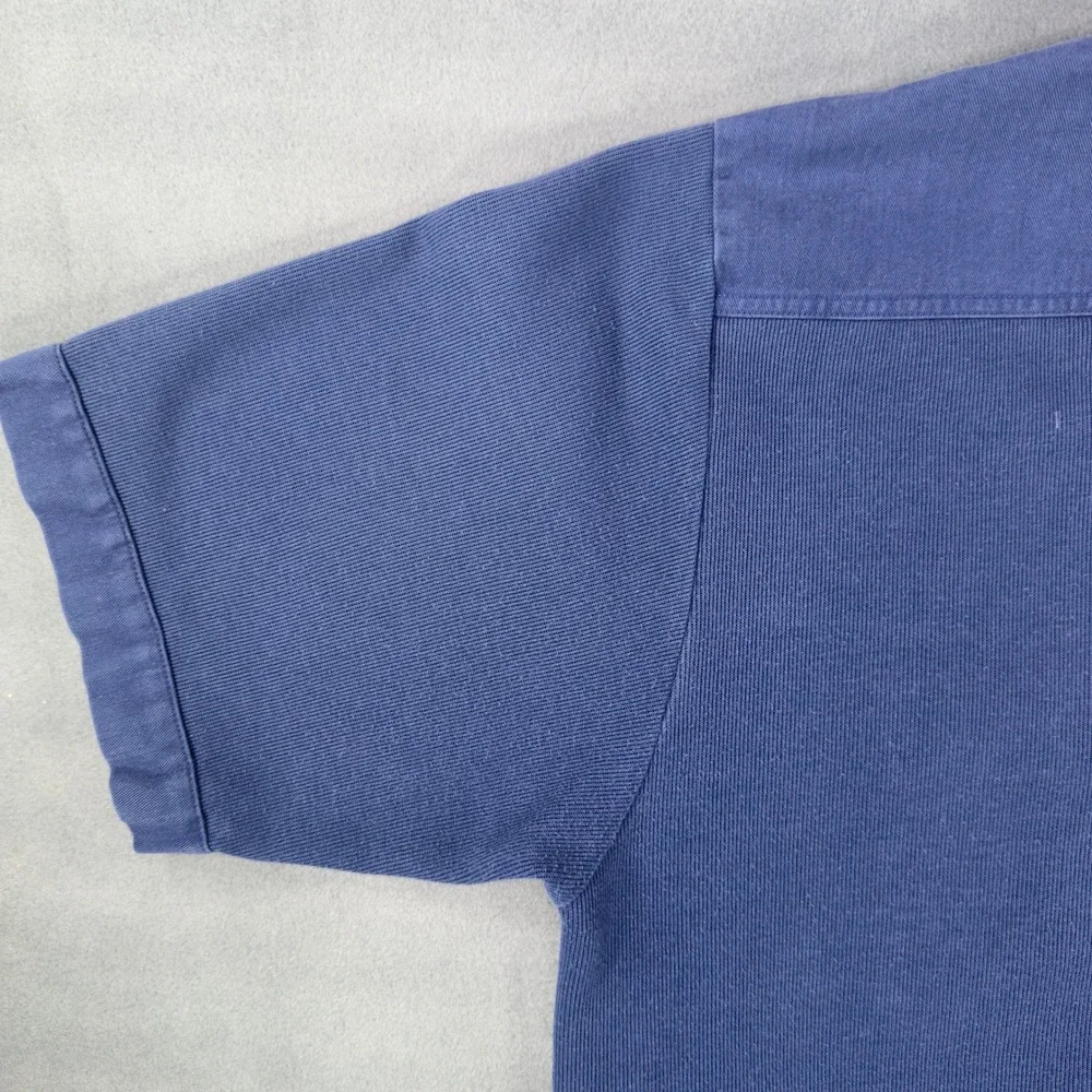 Vintange Norm Thompson Mens XL Double Pocket Normcore Short Sleeve Knit Polo